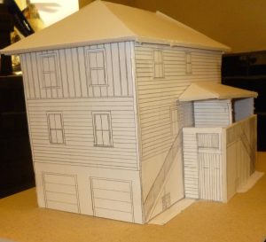 Styrofoam hot sale house model